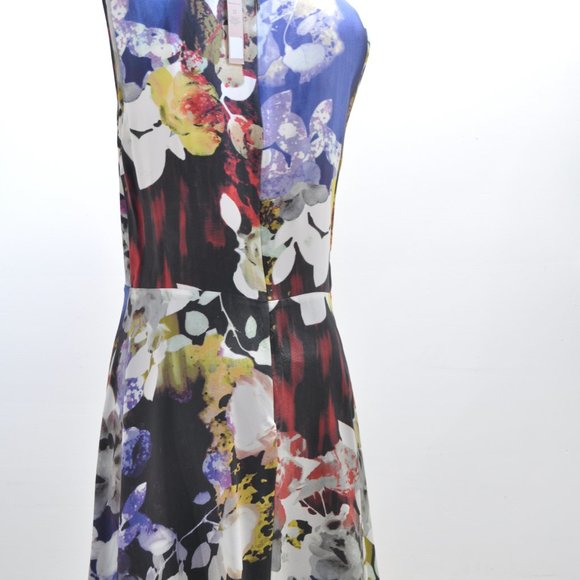 Silk Rachel Roy floral fit and flare dress - Picture 3 of 6